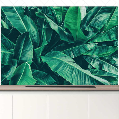 Spatscherm - Tropische bladeren