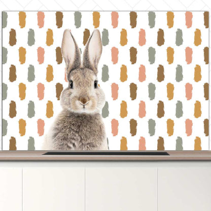 Spatscherm - Funny konijn vlekken