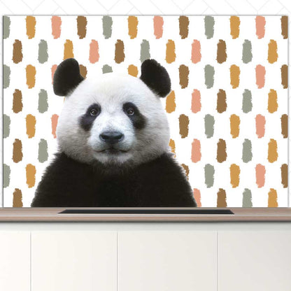 Spatscherm - Funny panda vlekken