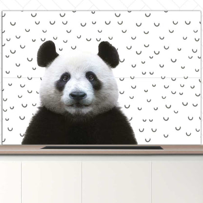 Spatscherm - Funny panda fugler