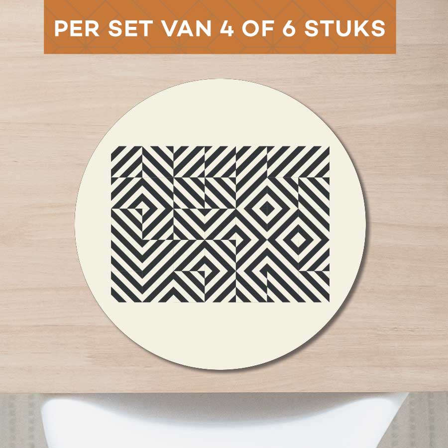 Placemat - Bauhaus vierkanten