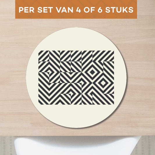 Placemat - Bauhaus vierkanten