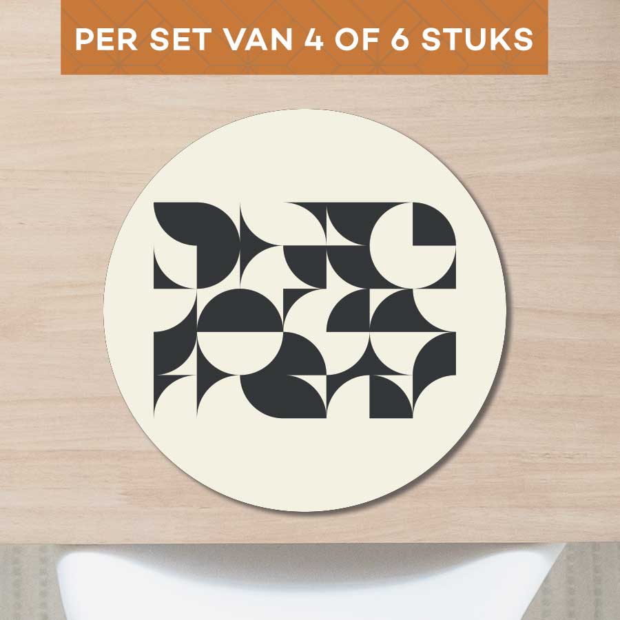Placemat - Bauhaus cirkels