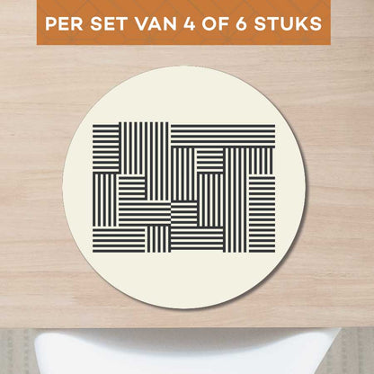 Placemat - Bauhaus lijnen