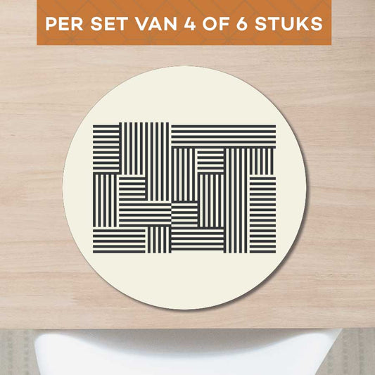 Placemat - Bauhaus lijnen