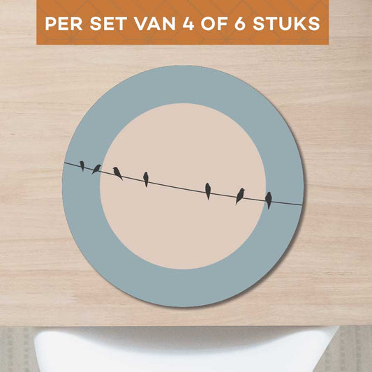 Placemat - Vogels op een draad