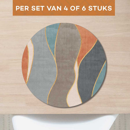 Placemat - Abstracte golven
