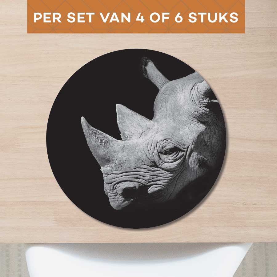 Placemat - Neushoorn