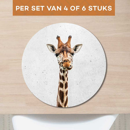 Placemat - Funny giraf beton