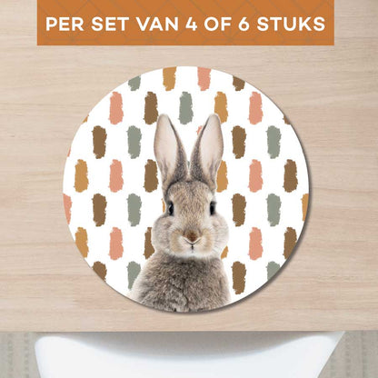 Placemat - Funny konijn vlekken