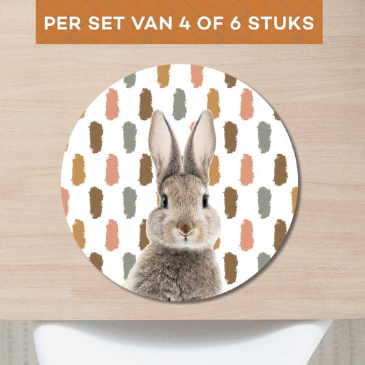 Placemat - Funny konijn vlekken