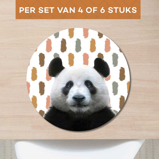 Placemat - Funny panda vlekken
