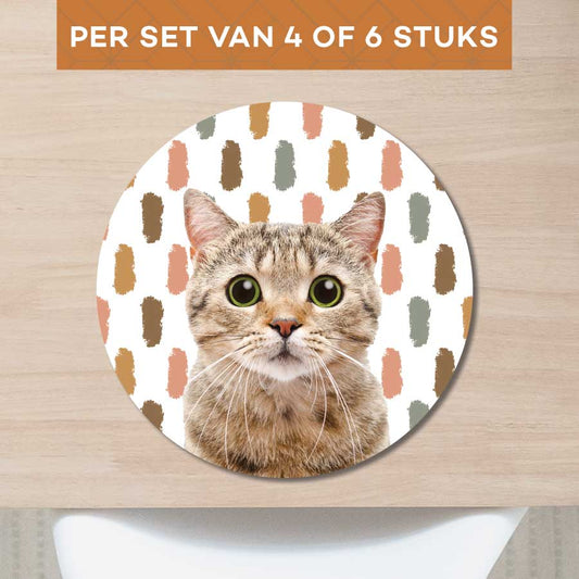 Placemat - Funny kat vlekken