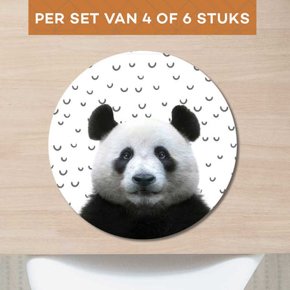 Placemat - Funny panda fugler