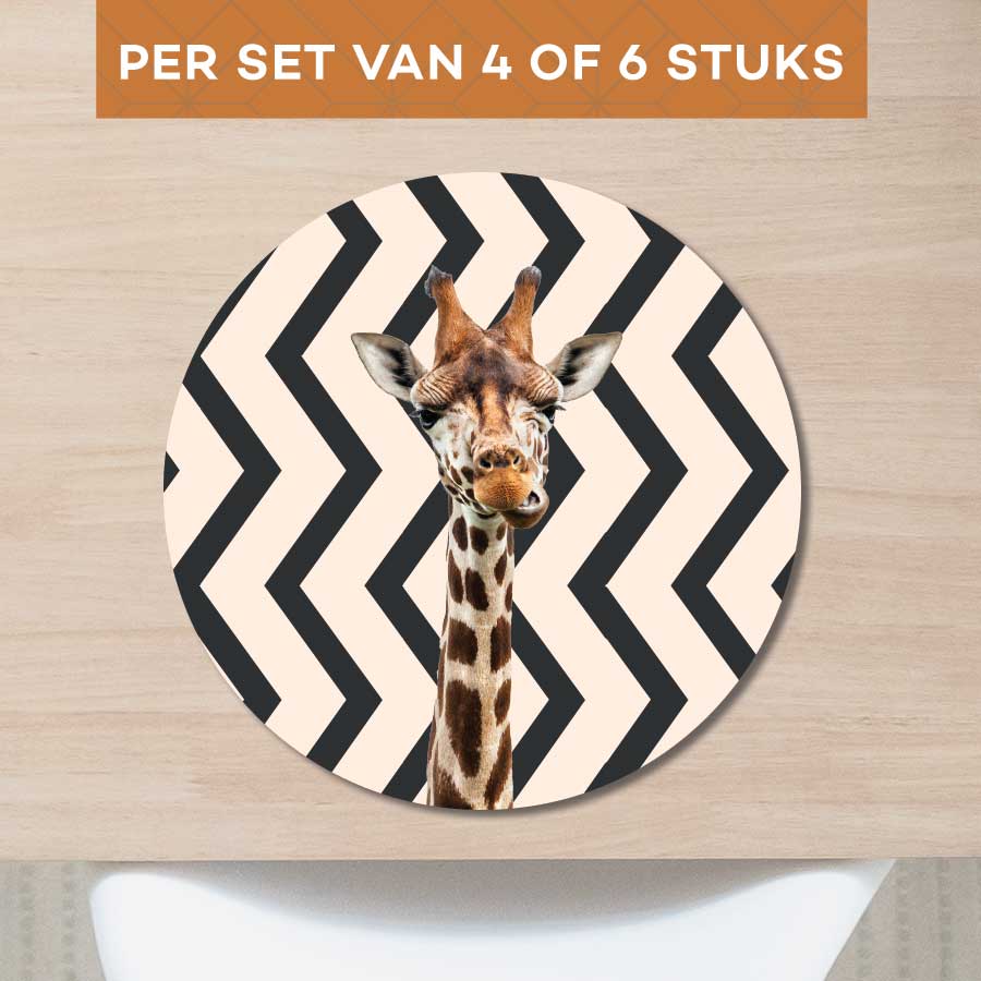 Placemat - Funny giraf zigzag
