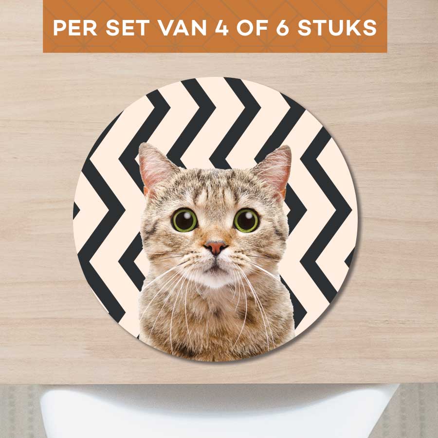 Placemat - Funny kat zigzag