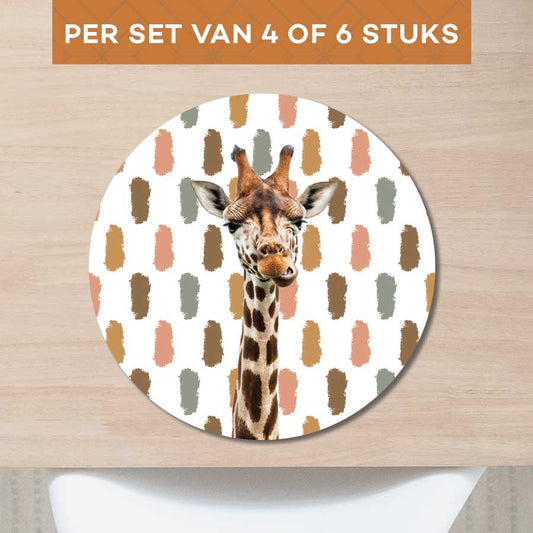 Placemat - Funny giraf vlekken