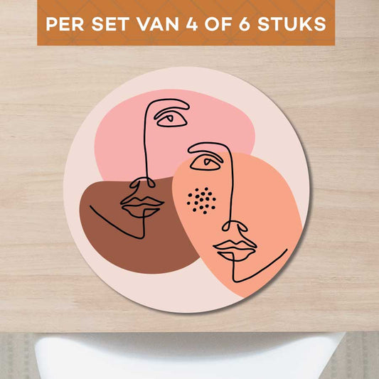 Placemat - Portret van twee vrouwen