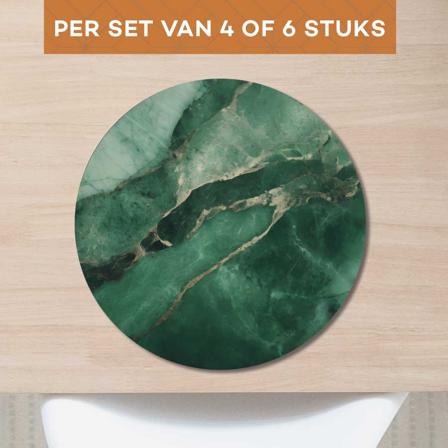Placemat - Marmer Groen