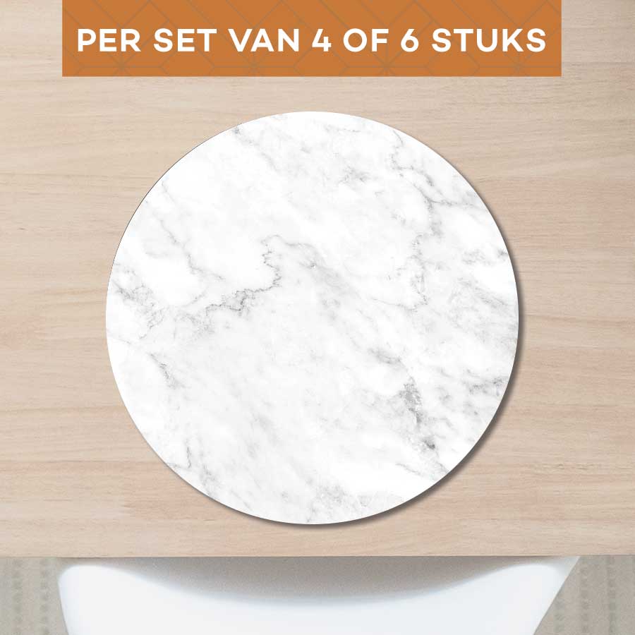 Placemat - Marmer Intens Wit