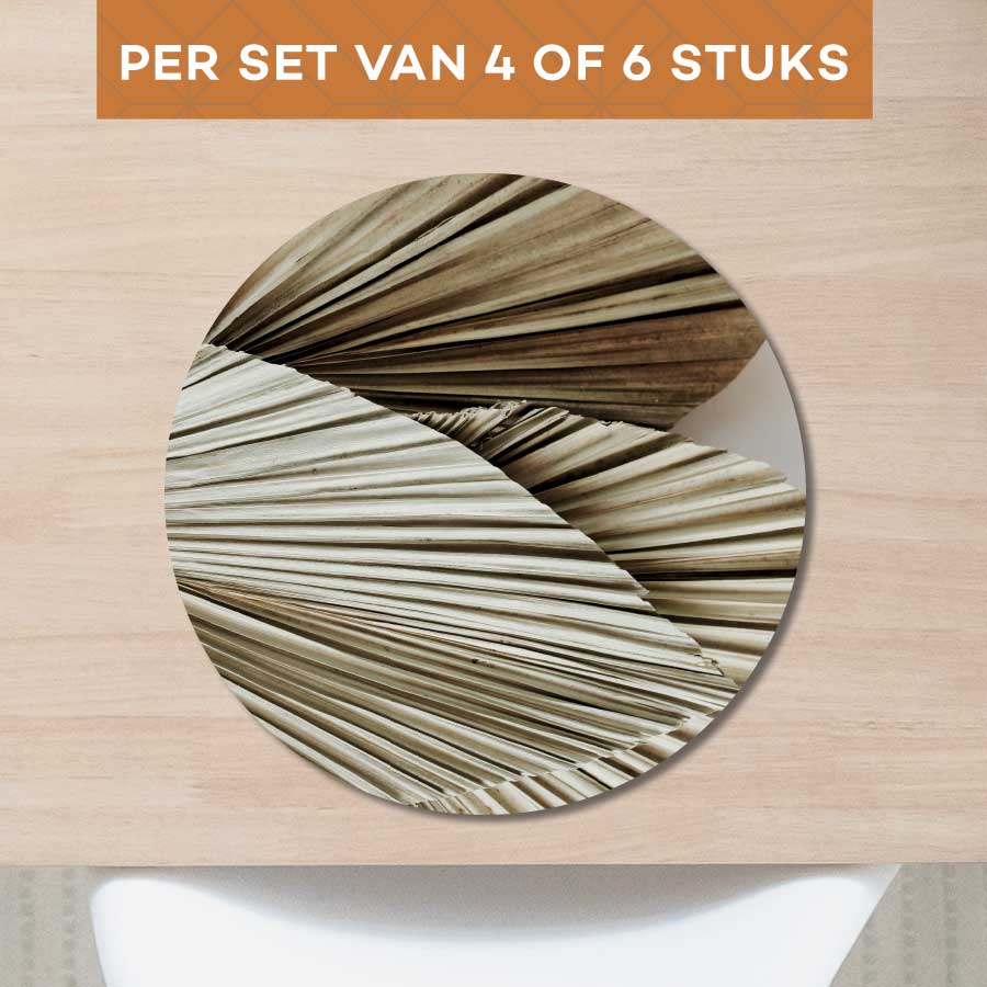 Placemat - Gedroogde palmbladeren