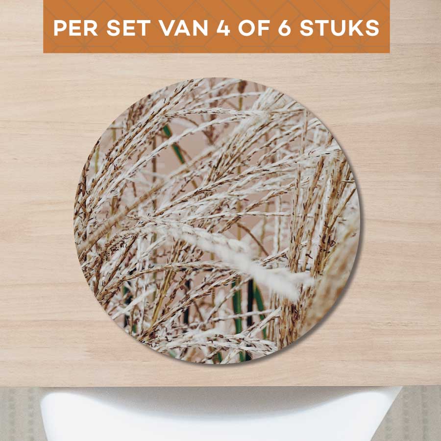 Placemat - Droge rietstengels