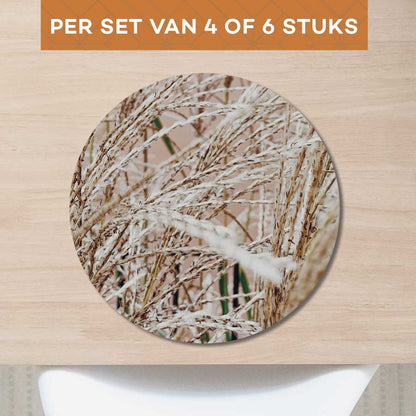Placemat - Droge rietstengels