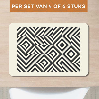 Placemat - Bauhaus vierkanten