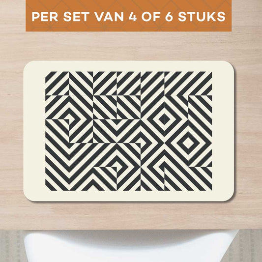 Placemat - Bauhaus vierkanten