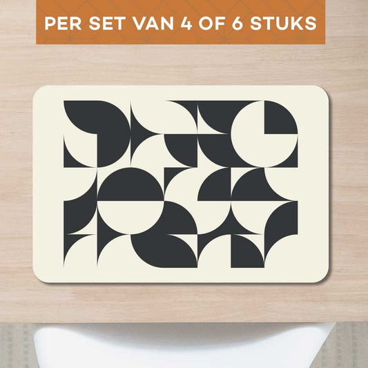 Placemat - Bauhaus cirkels