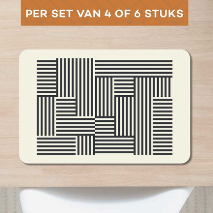 Placemat - Bauhaus lijnen