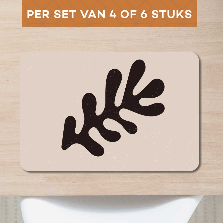 Placemat - Artistiek blad