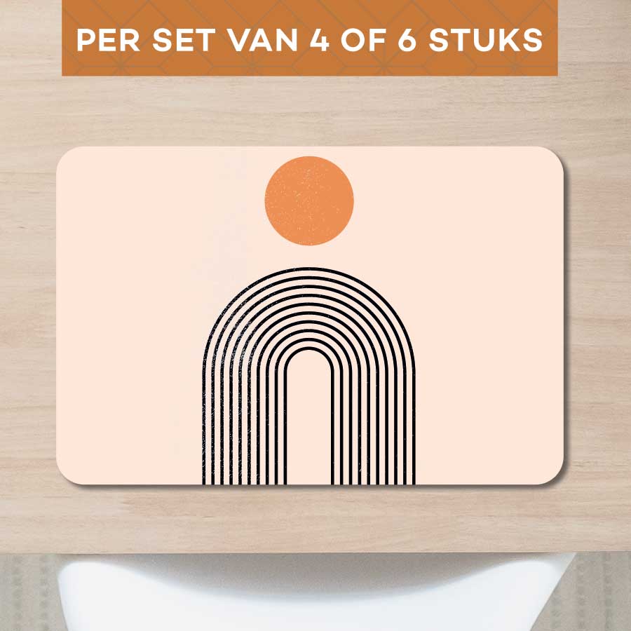 Placemat - Boho Regenboog