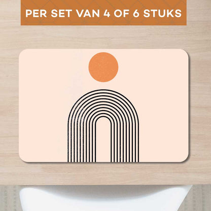 Placemat - Boho Regenboog