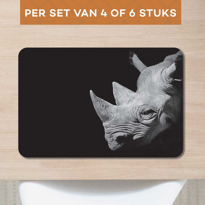 Placemat - Neushoorn