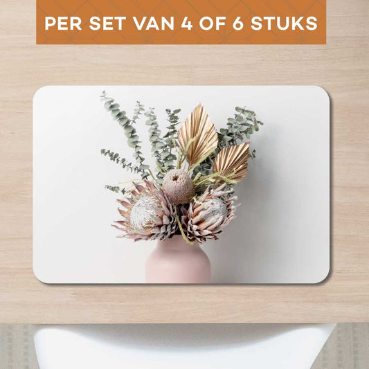 Placemat - Gedroogde bloemen