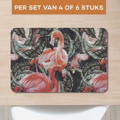Placemat - Tropische flamingo’s