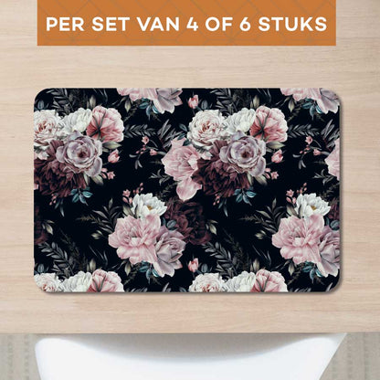 Placemat - Floral roze