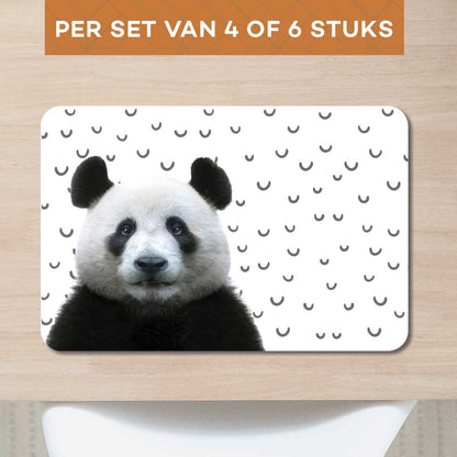 Placemat - Funny panda fugler