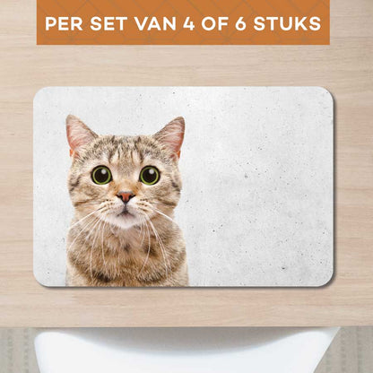Placemat - Funny kat beton