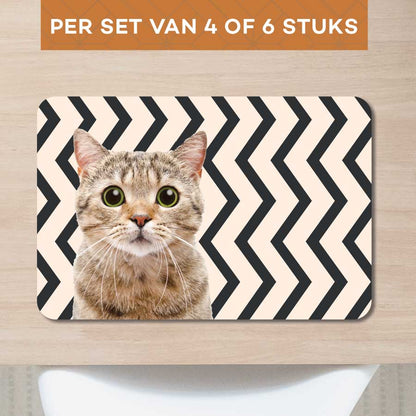 Placemat - Funny kat zigzag