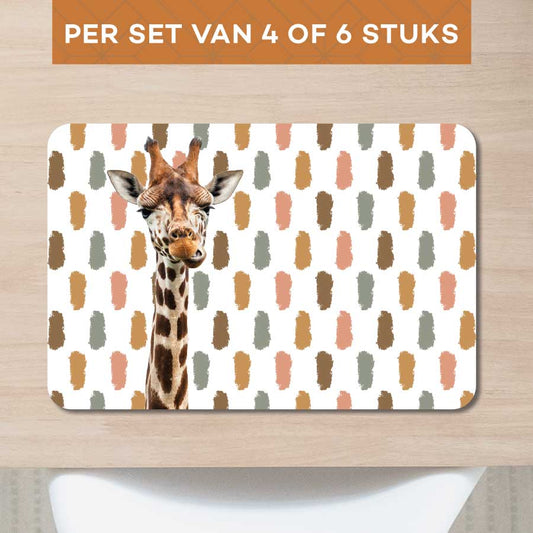 Placemat - Funny giraf vlekken