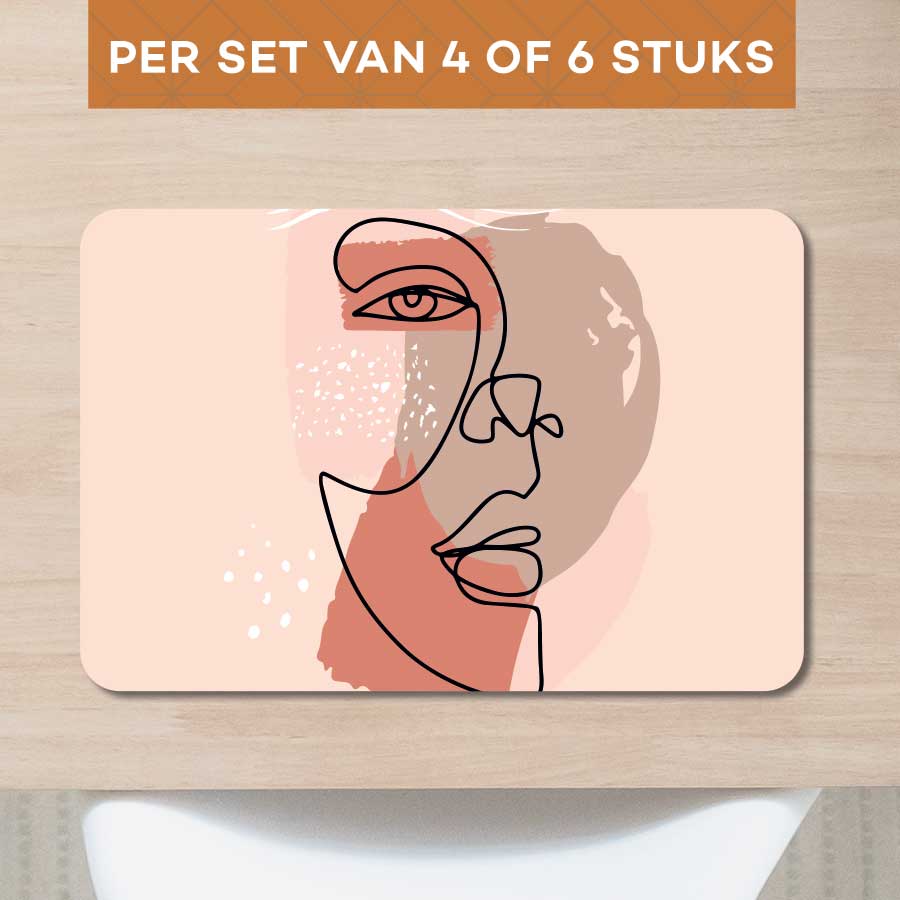 Placemat - Gezicht in balans