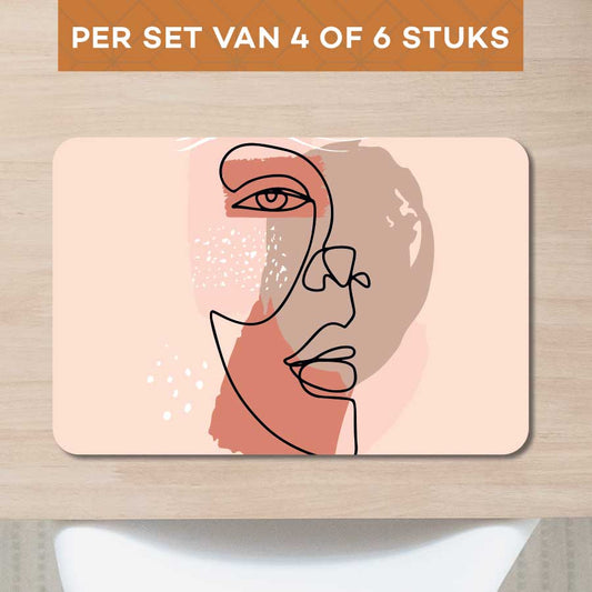 Placemat - Gezicht in balans