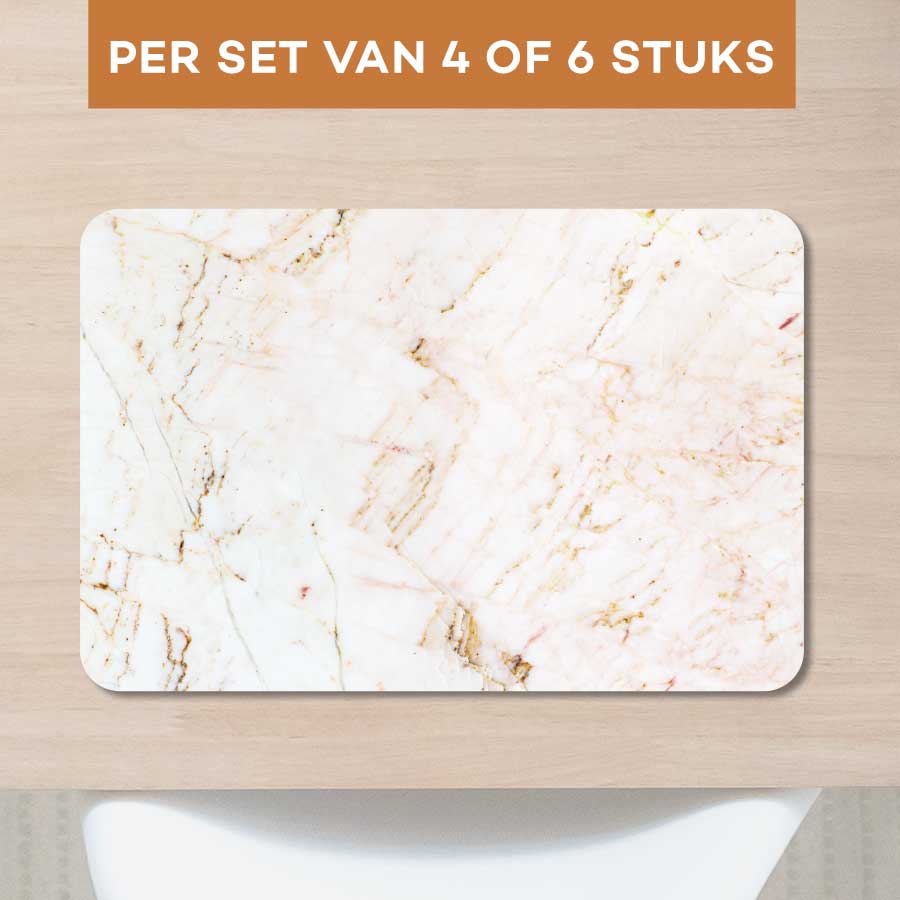 Placemat - Marmer Natuurlijk Wit