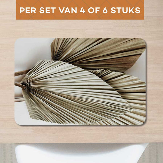 Placemat - Gedroogde palmbladeren