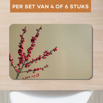 Placemat - Rode bessen