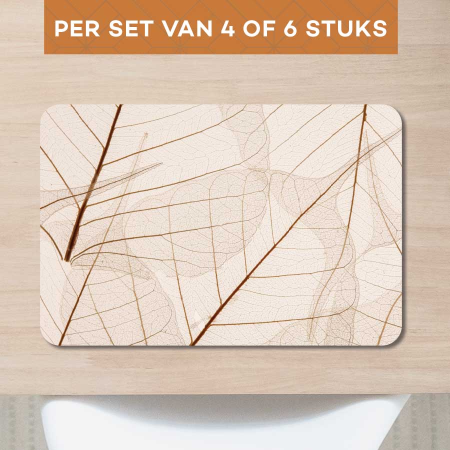 Placemat - Close-up van bladeren