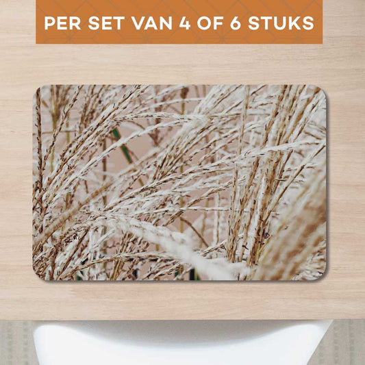 Placemat - Droge rietstengels