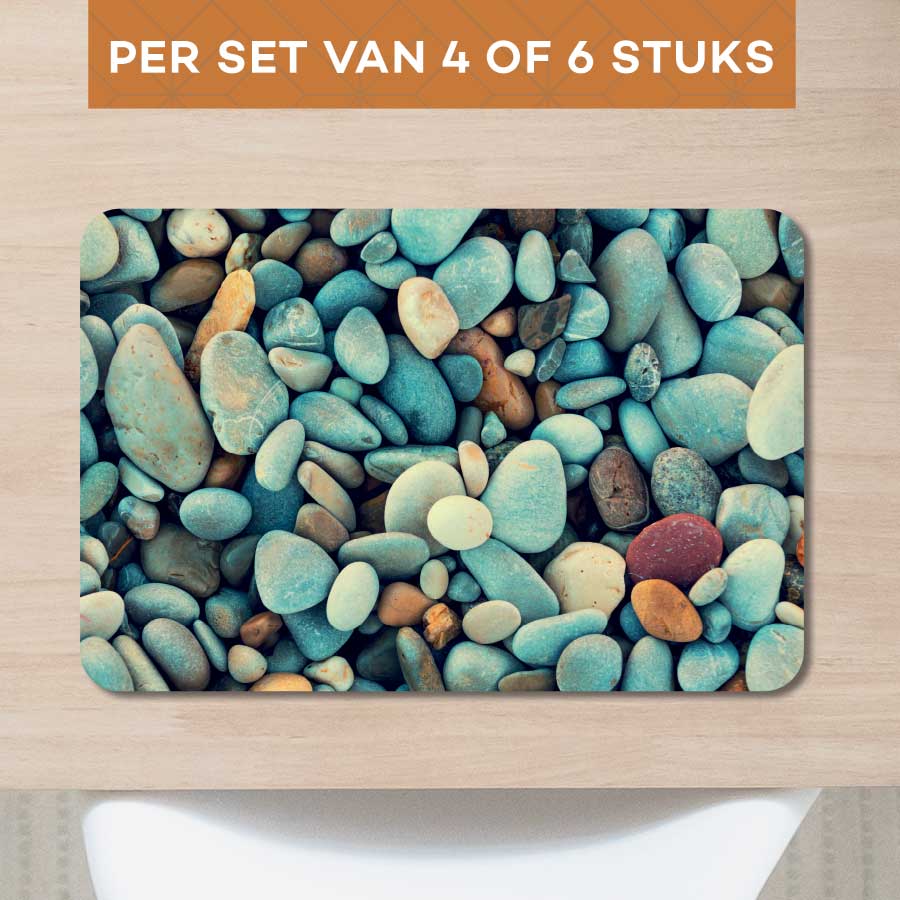Placemat - Stenen strand